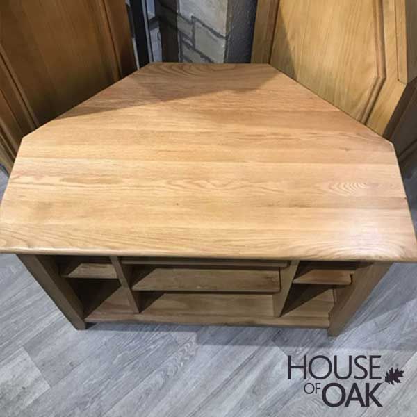 Provence Solid Oak Corner TV Cabinet House of Oak