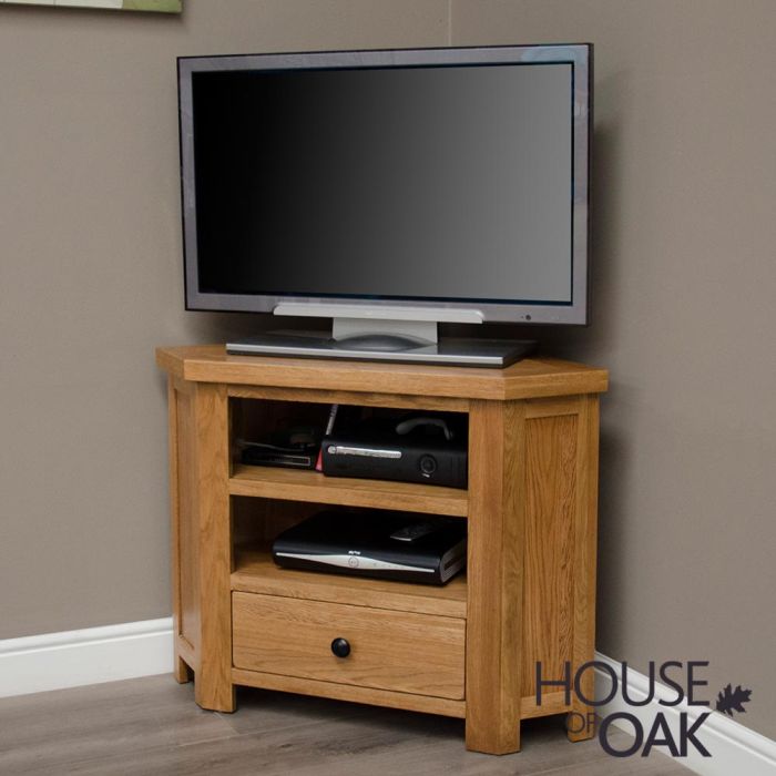 Small oak tv hot sale cabinet