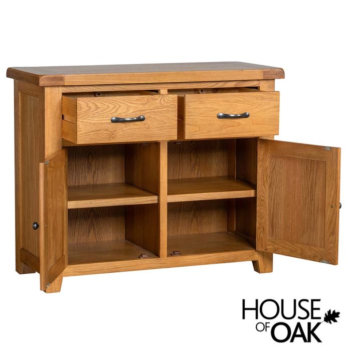 Canterbury Oak 2 Door 2 Drawer Sideboard House of Oak