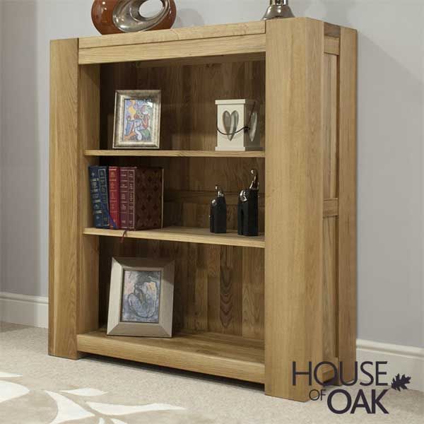 Pandora Solid Oak Small Bookcase, Solid Oak Small Bookcase