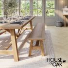 Bassano Refectory Oak 140cm Dining Bench