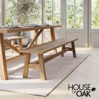 Bassano Refectory Oak 220cm Dining Bench