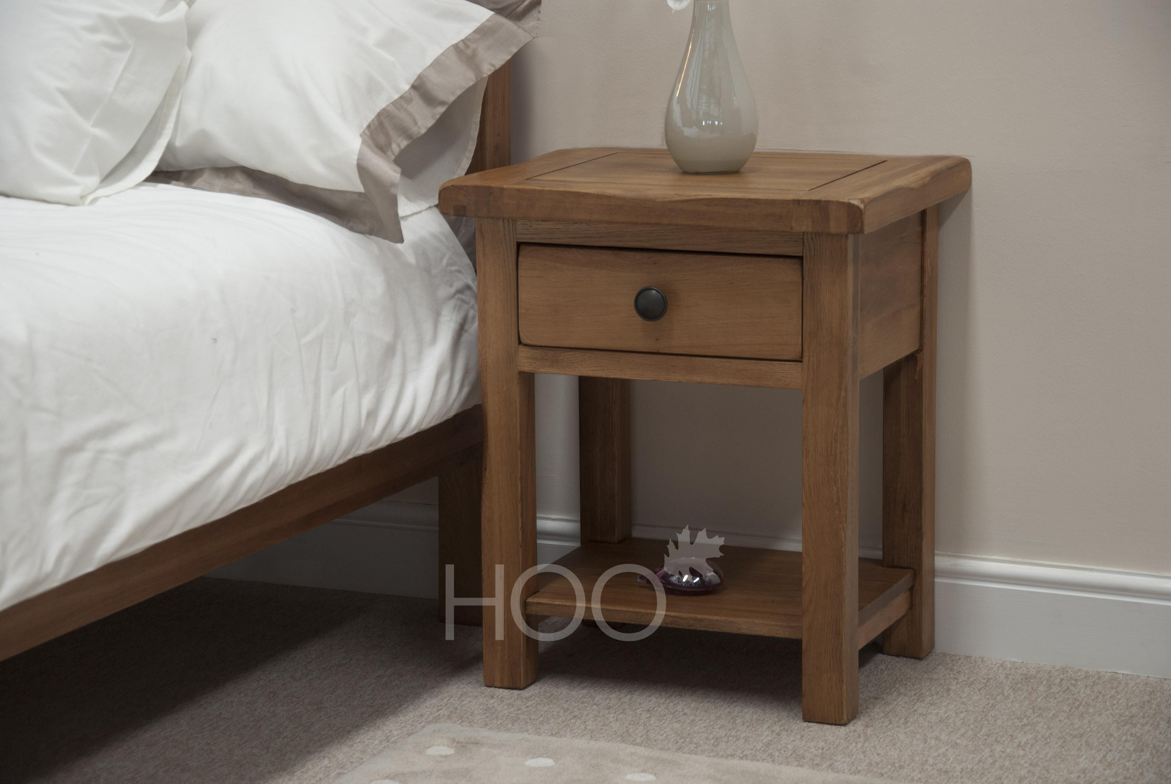 Rustic Solid Oak Lamp Table House of Oak