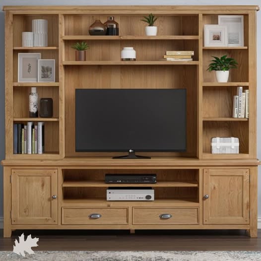Introducing The Knightsbridge Oak Extra Large TV Unit & Media Storage