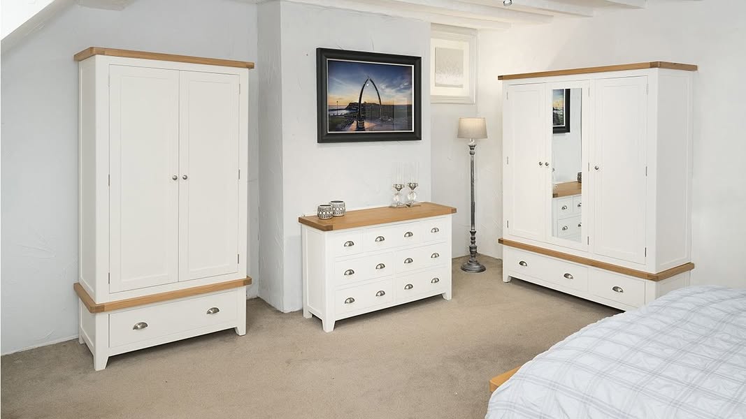 Tuscany Oak White Painted Range