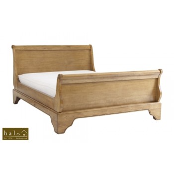 Wentworth Nibbed Oak Double Sleigh Bed