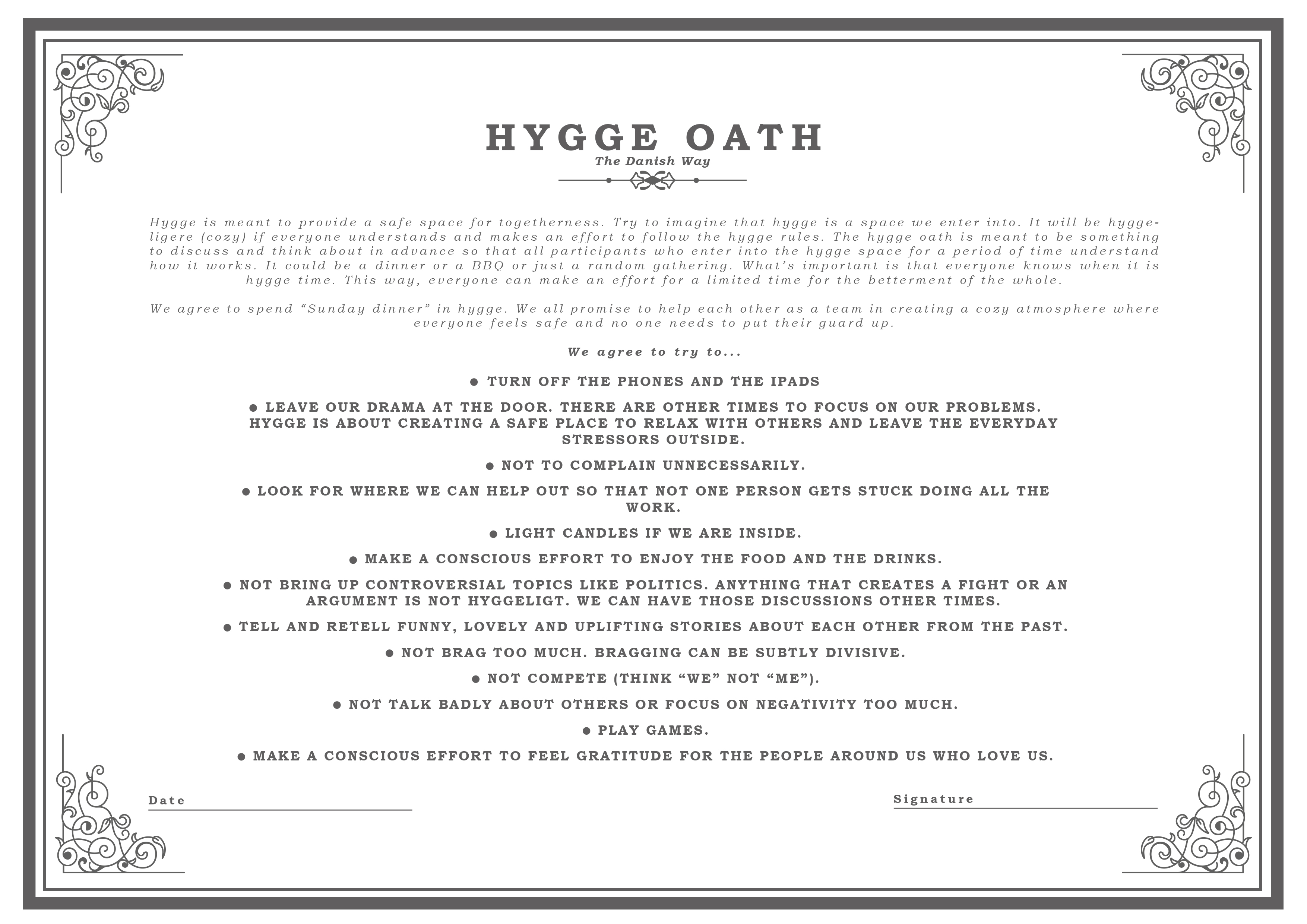 Hygge Oath