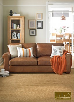 Hudson 3 Seater Sofa in Old Saddle Nut