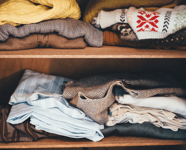 wardrobe shelves storage