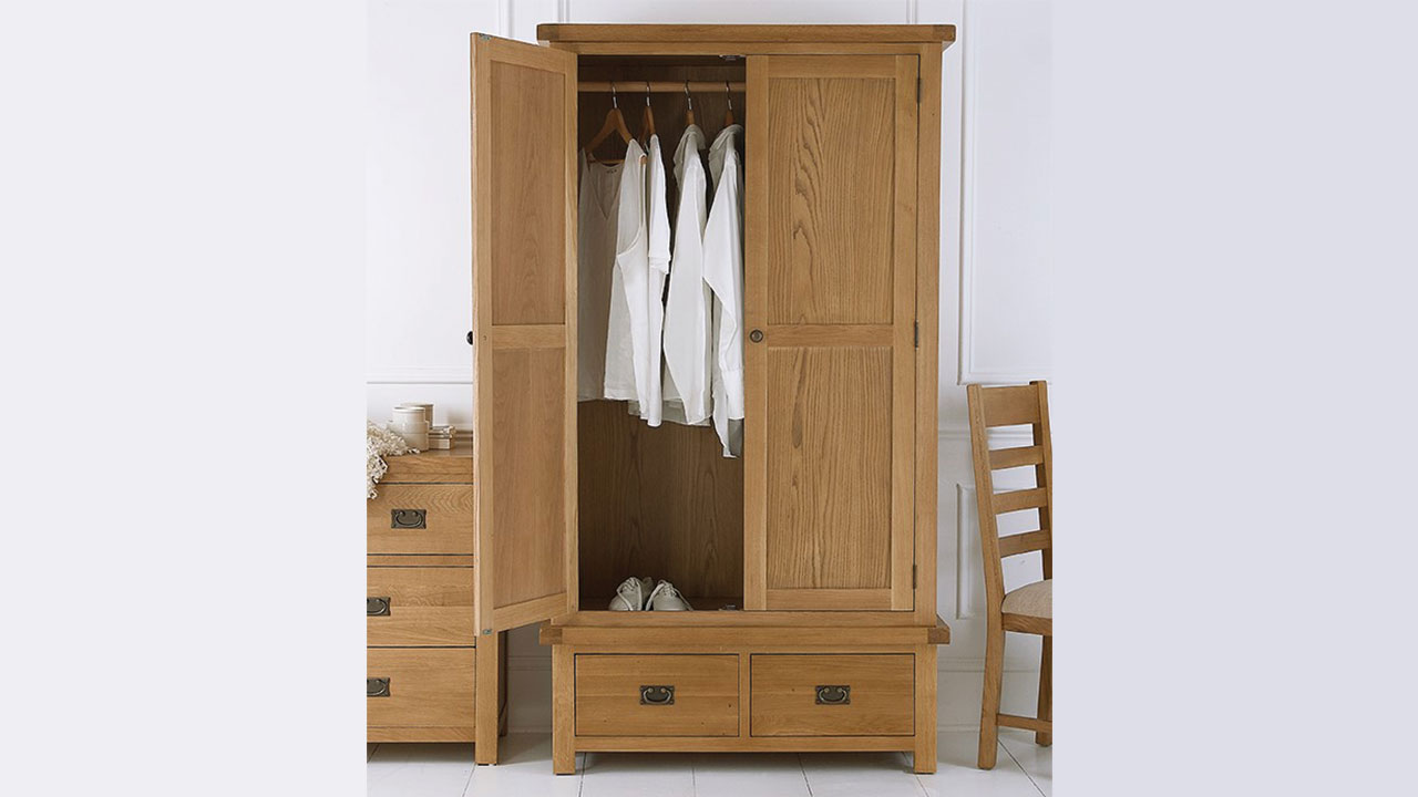 Oak Wardrobes Solid Wood Small Triple House Of Oak