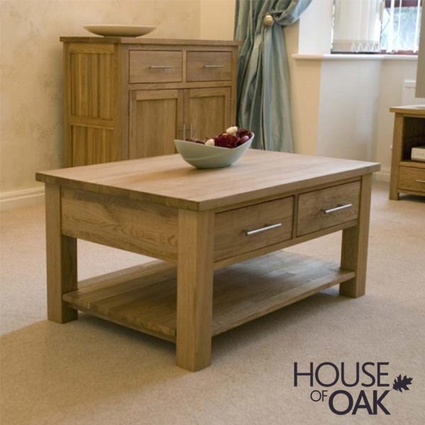 Opus Solid Oak 3FT x 2FT Coffee Table 