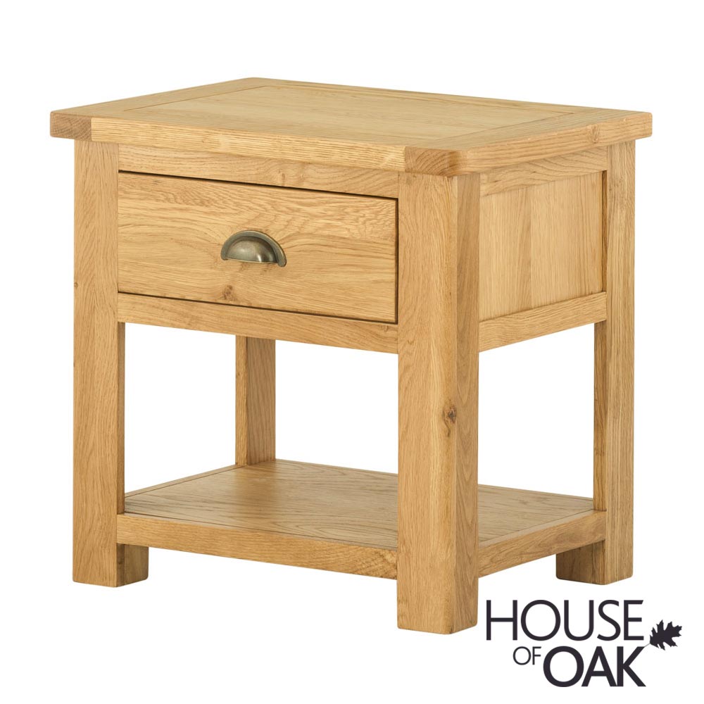 Portman 1 Drawer Lamp Table in Oak