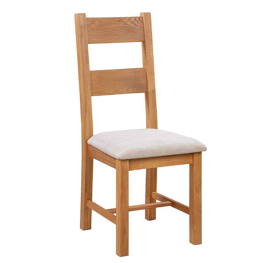 Wentworth Oak Dining Chair With Fabric Seat