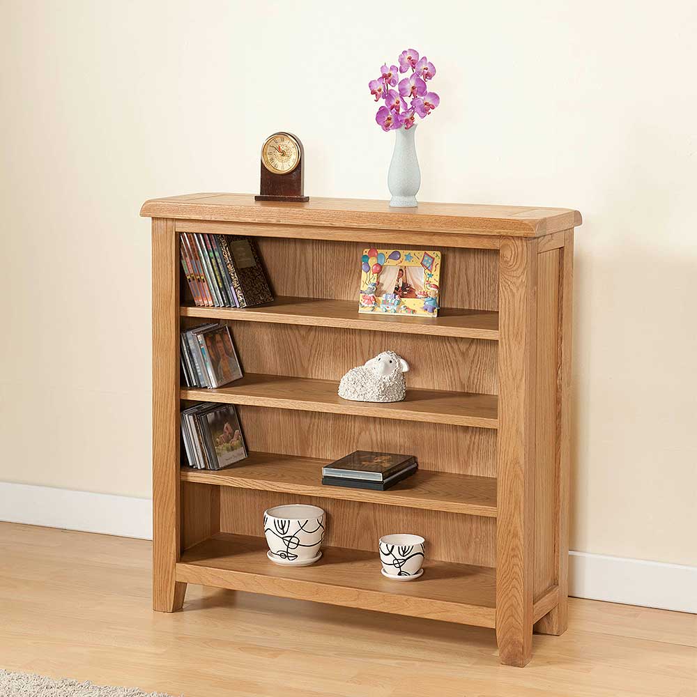 Wentworth Oak 90cm Bookcase