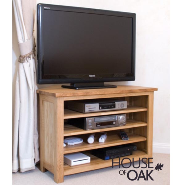 Opus Solid Oak Corner TV Cabinet