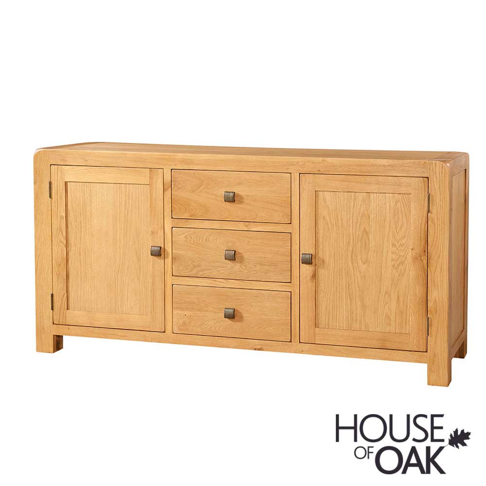 Wiltshire Oak Large Sideboard with 2 Doors and 3 Drawers