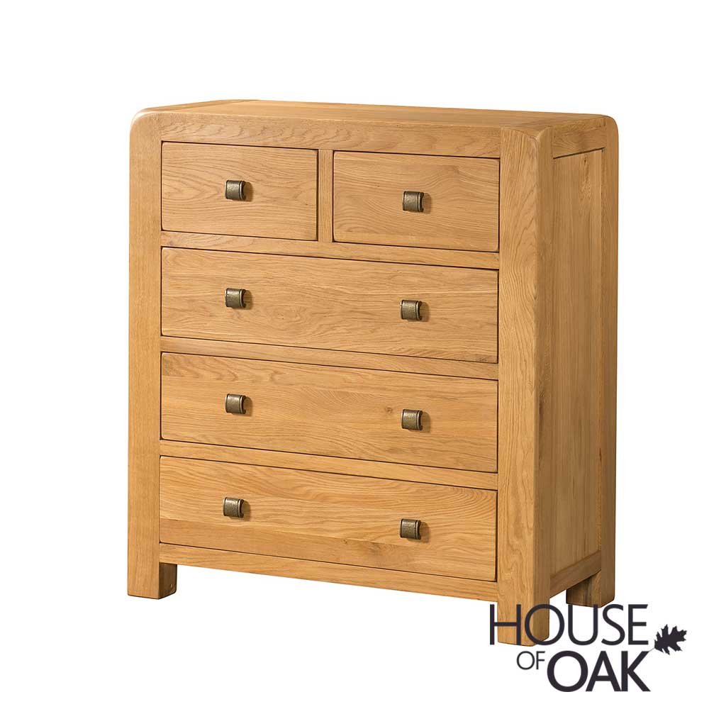 Wiltshire Oak 2 Over 3 Chest of Drawers