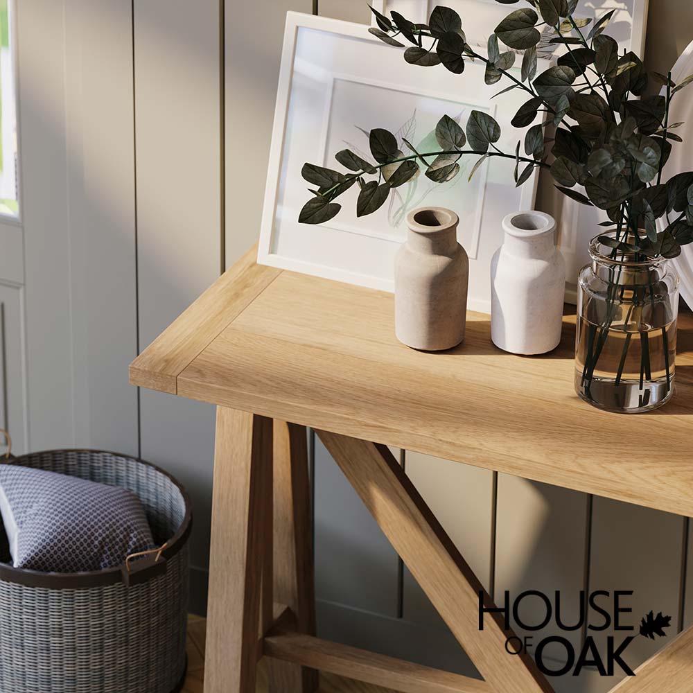 Bassano Refectory Oak 180cm Hall Table
