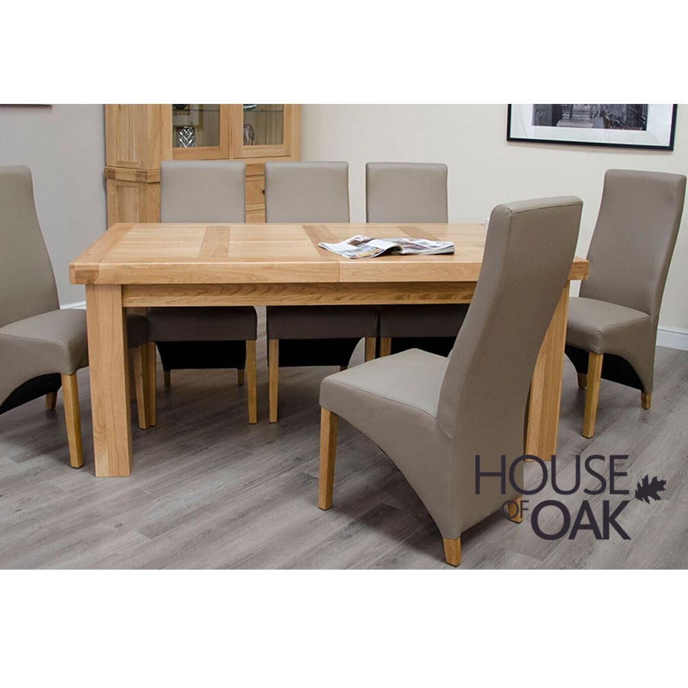 Bordeaux Oak Large Extending Table