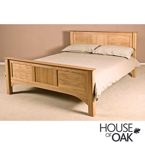 Buckingham Solid Oak 5FT High Foot End Bed