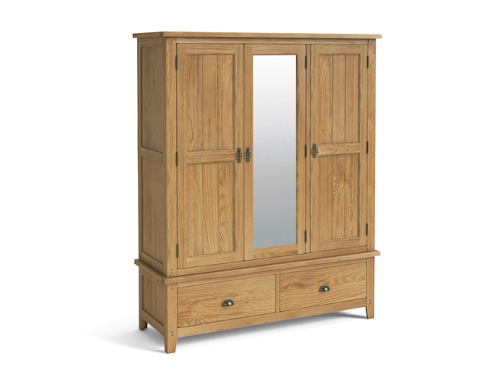 Paignton Oak Triple Wardrobe 