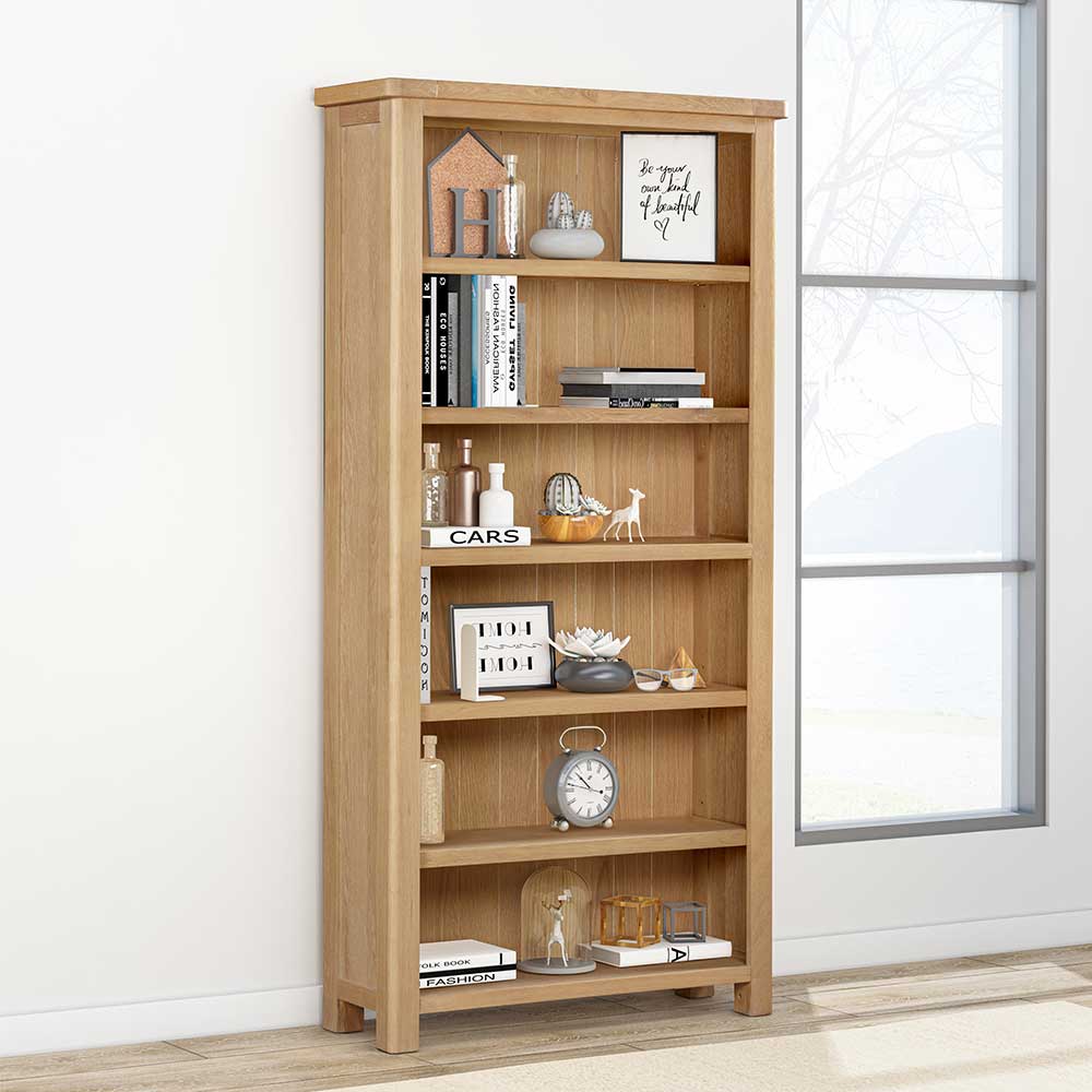 Carrington Oak 180cm Tall Bookcase