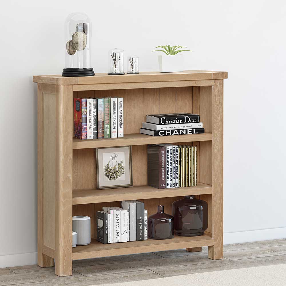 Carrington Oak 90cm Wide Bookcase