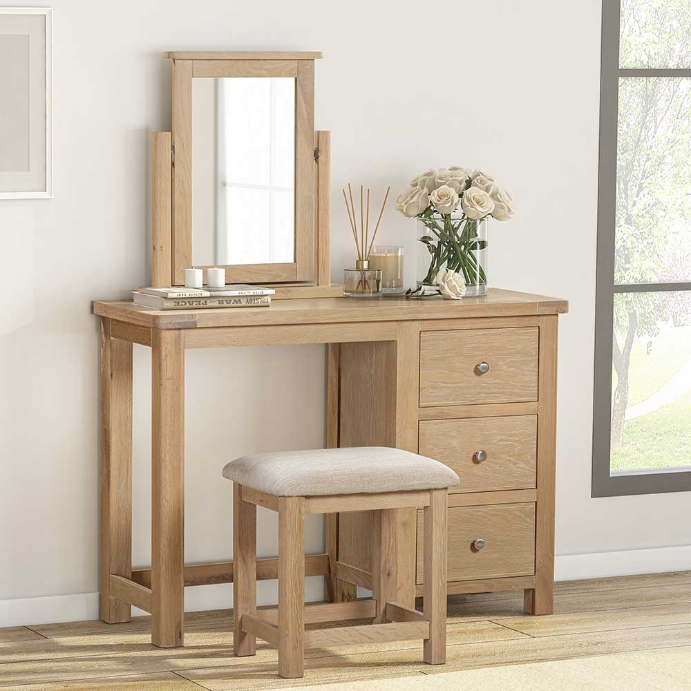 Carrington Oak Dressing Table Set