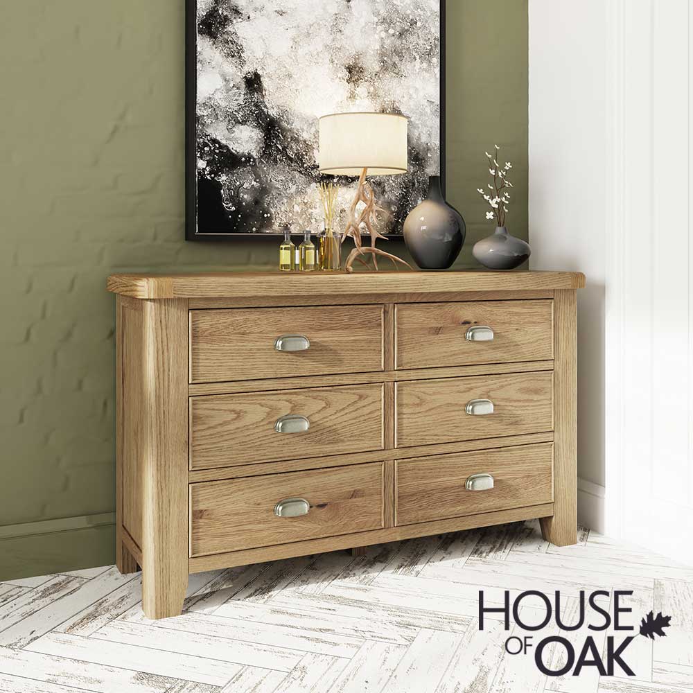 Chatsworth Oak 6 Drawer Chest