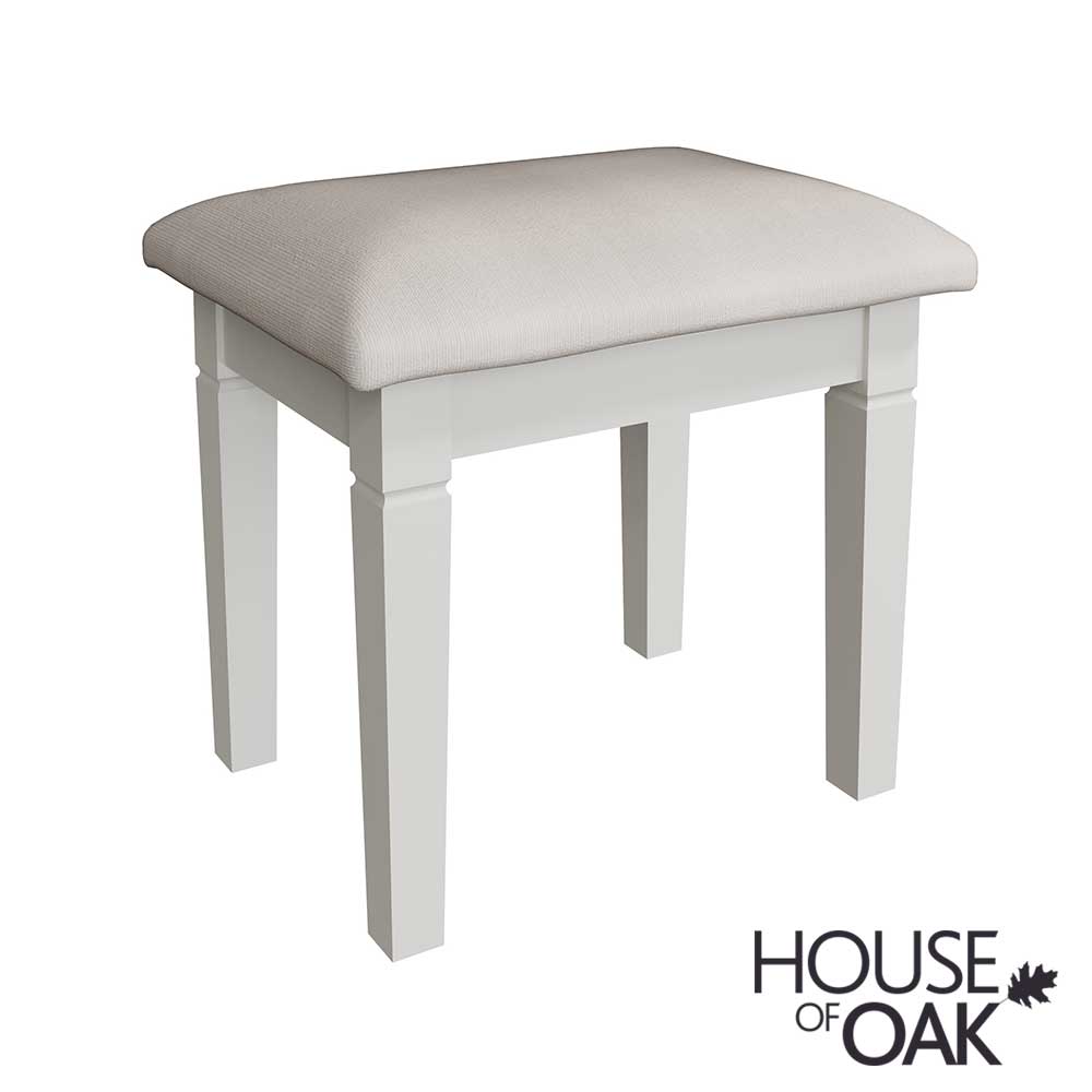 Chantilly White Bedroom Stool