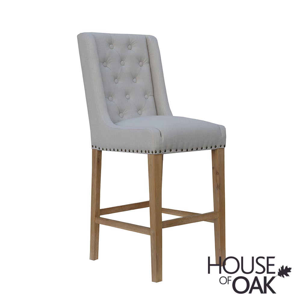 Chelsea Fabric Bar Chair in Natural