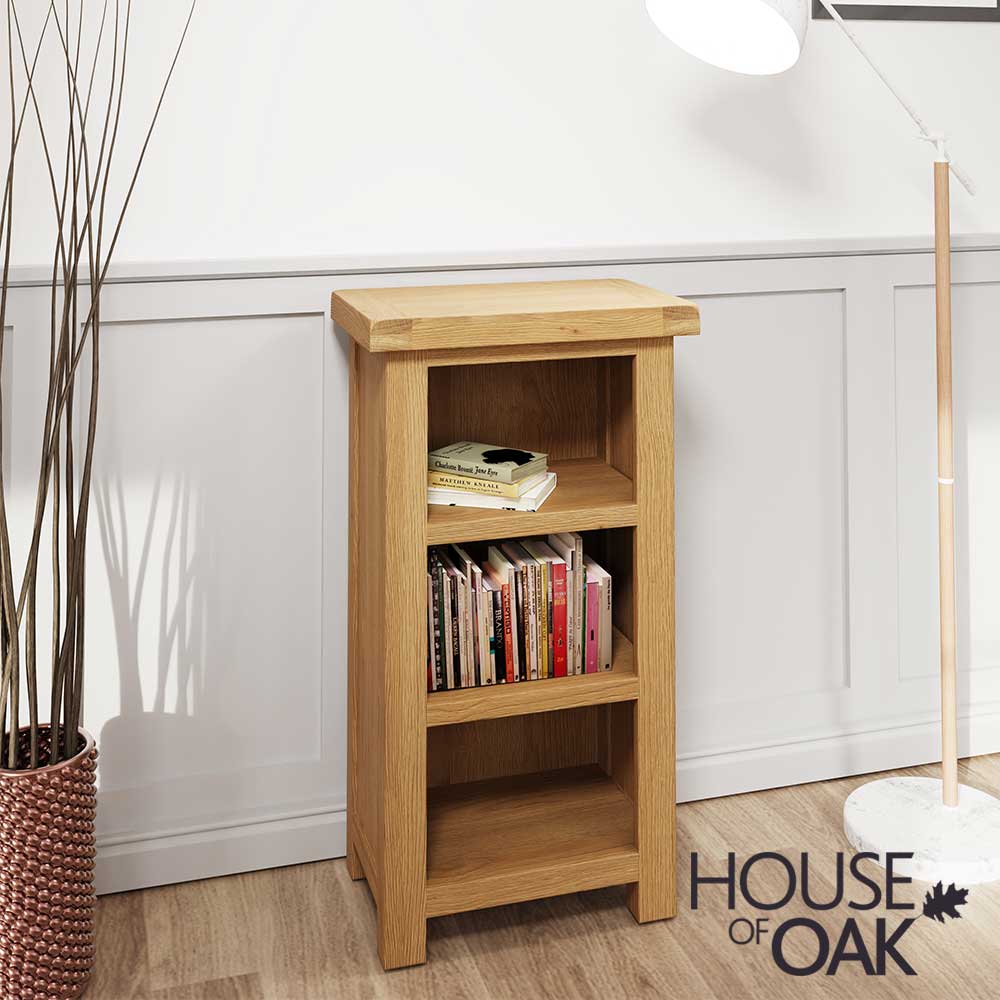 Harewood Oak Narrow Bookcase