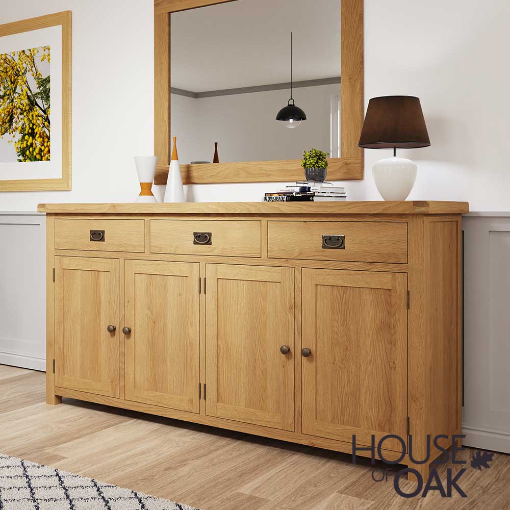 Harewood Oak 4 Door Sideboard