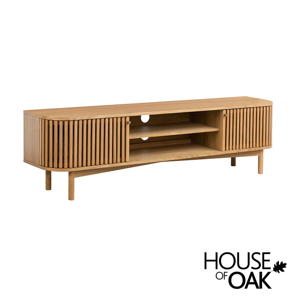 Norfolk Oak 180cm Wide 2 Door TV Unit