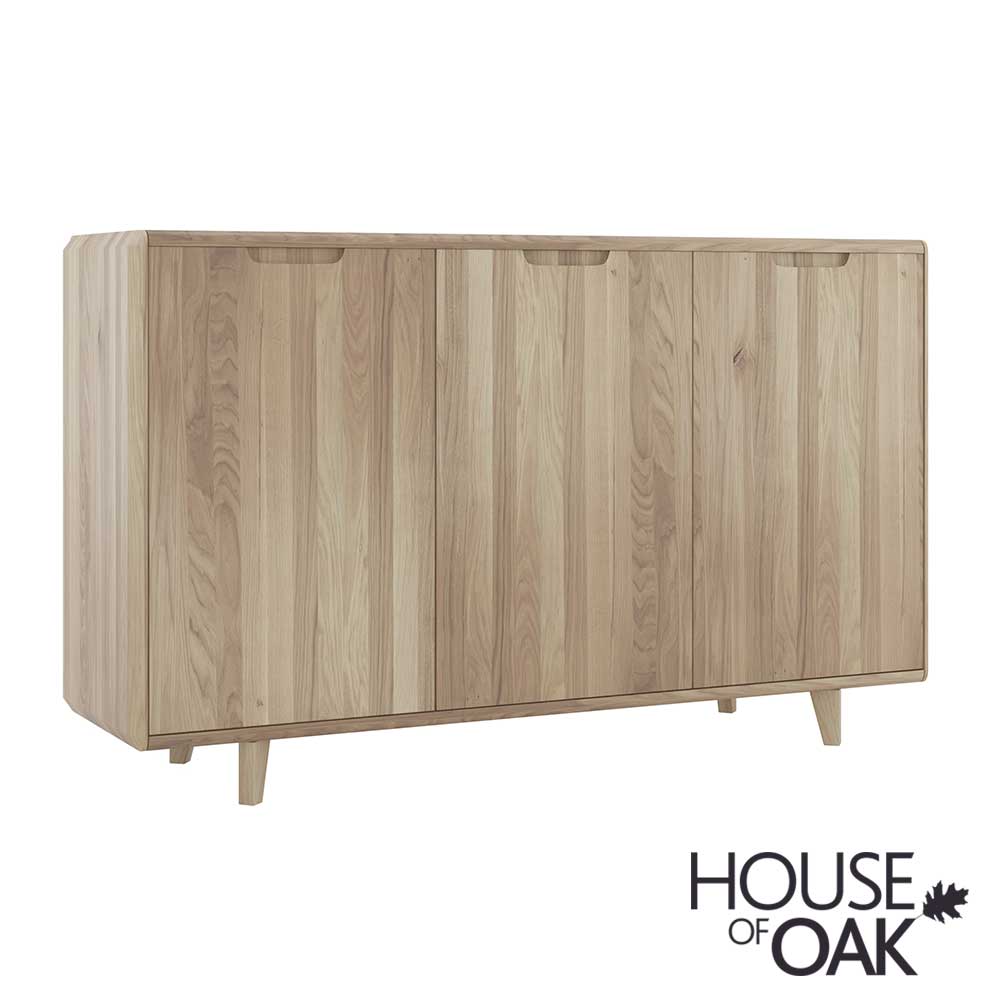 Como Solid Oak 3 Door Sideboard