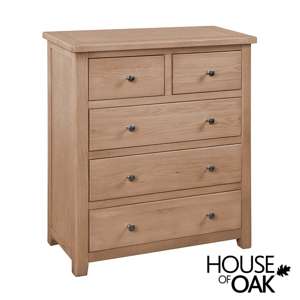 Cotswold Oak 2 Over 3 Chest of Drawers