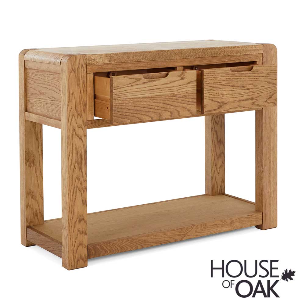 Crescent Oak Console Table