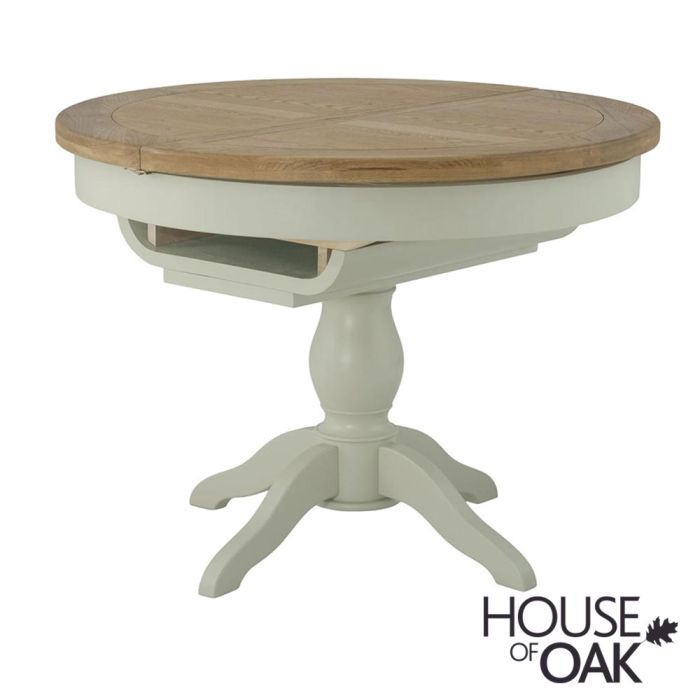 Portman Painted Round Extending Table, Painted Round Dining Table