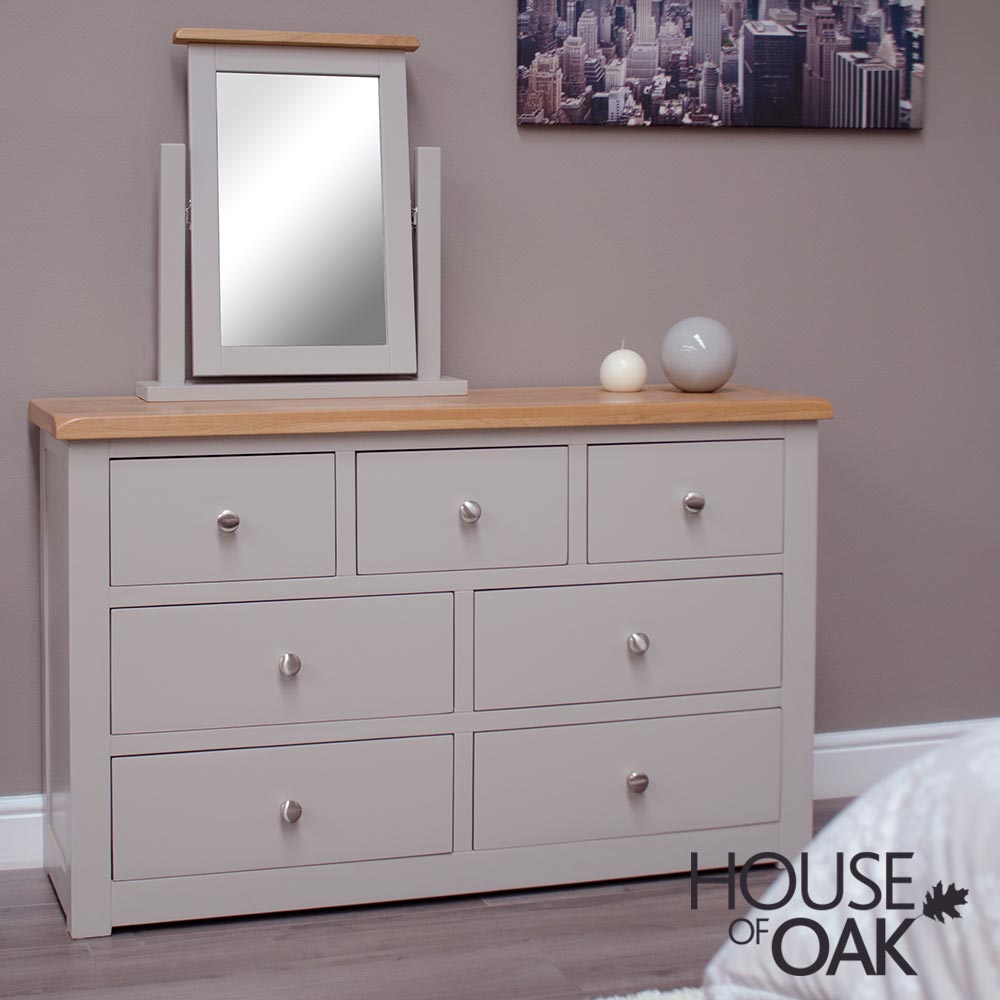 Diamond Grey Wide Chest of Drawers