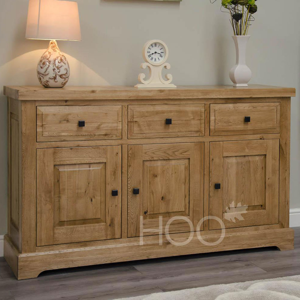 Deluxe Solid Oak Large Sideboard