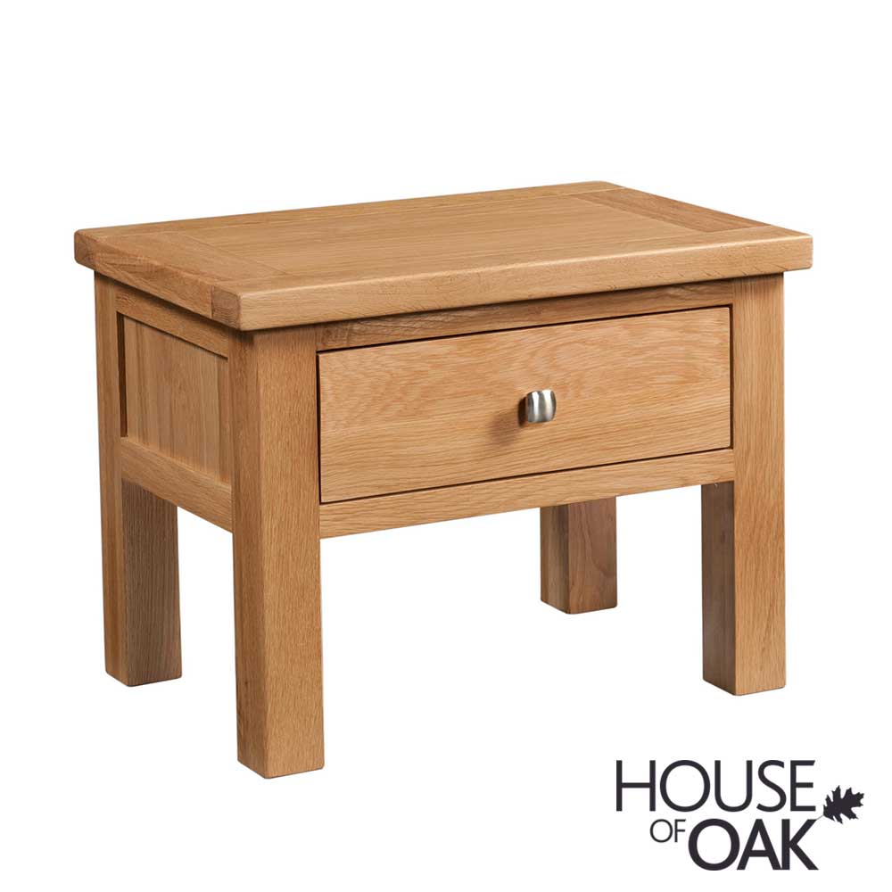 Keswick Oak Lamp Table with Drawer