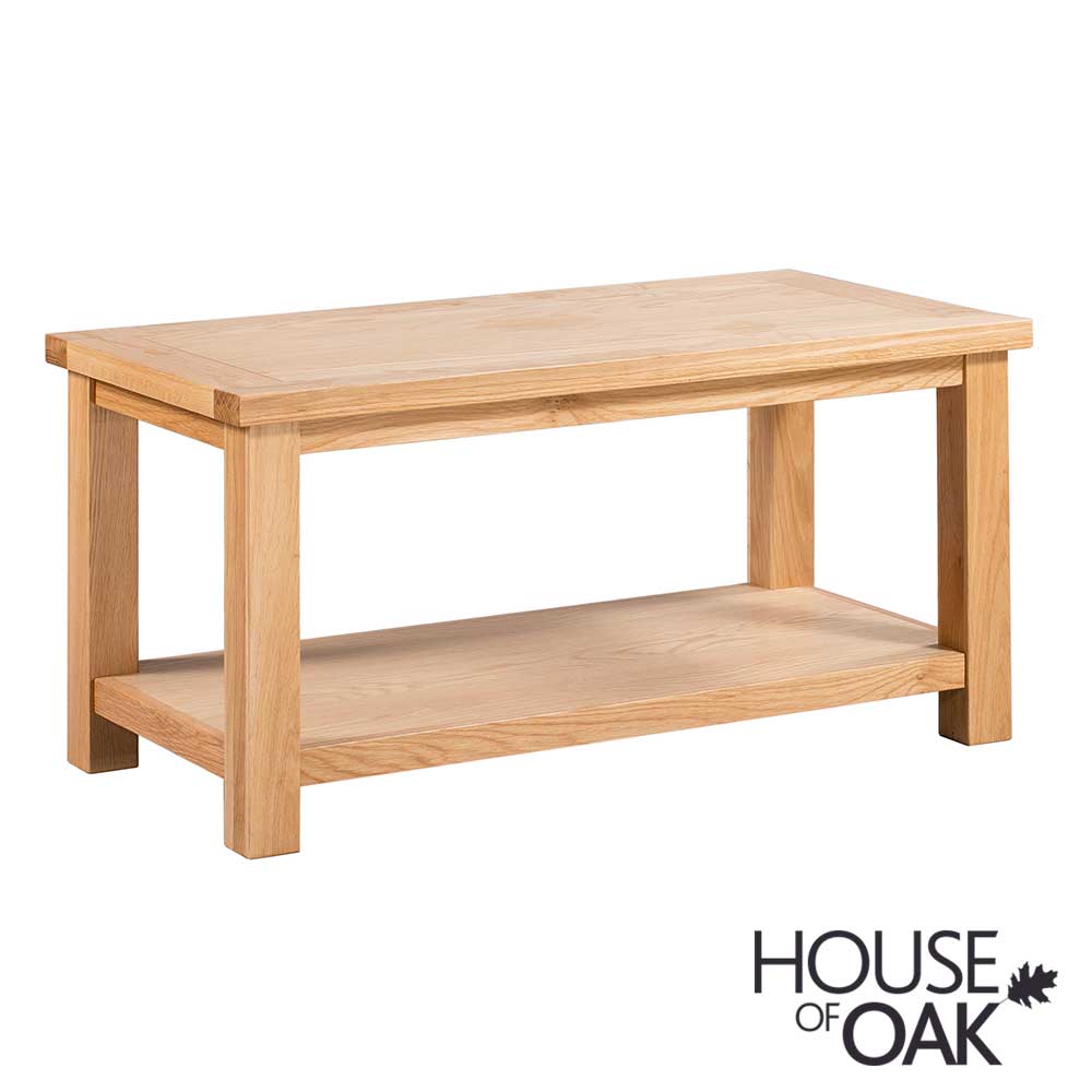 Keswick Oak Large Coffee Table with Shelf