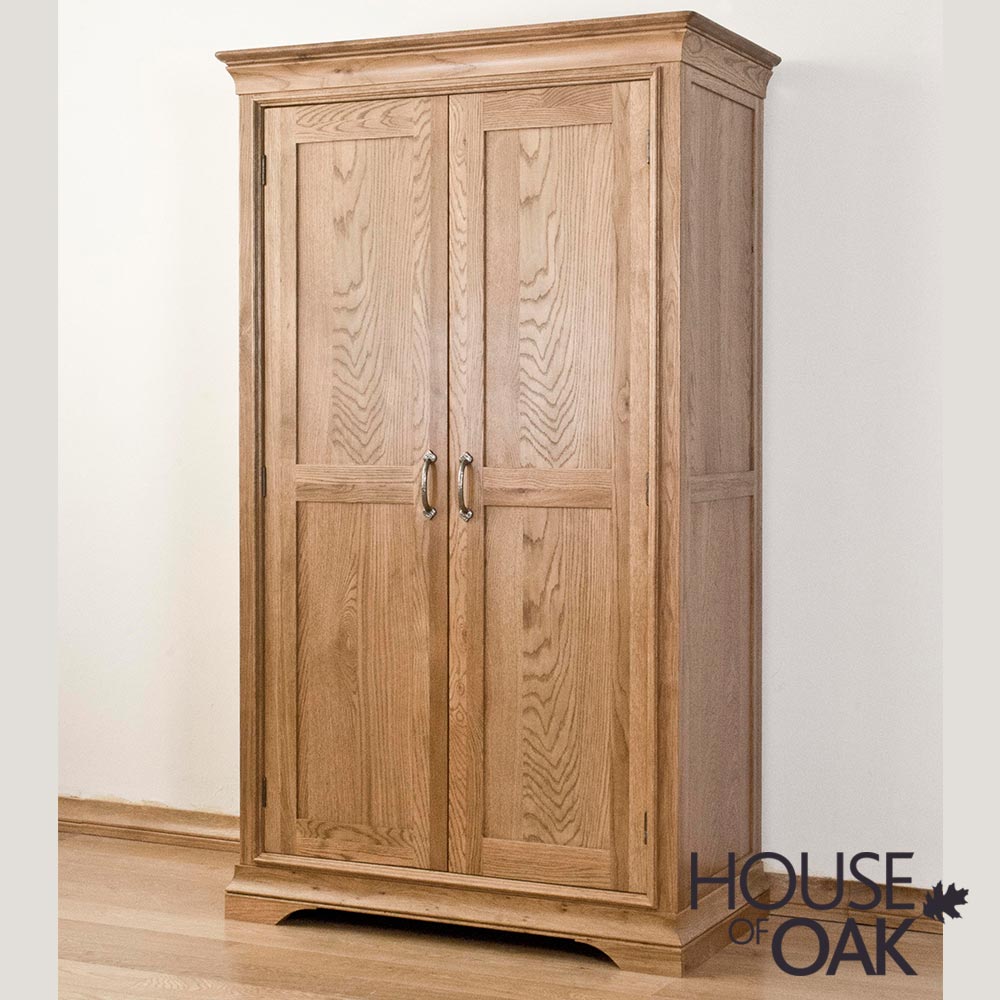 Paris Solid Oak Full Hanging Wardrobe