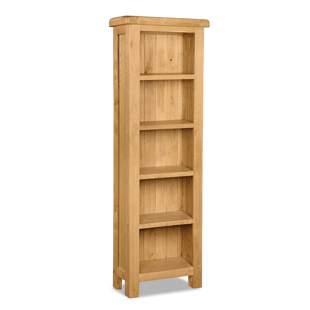 Oxford Oak 180cm x 60cm Slim Bookcase