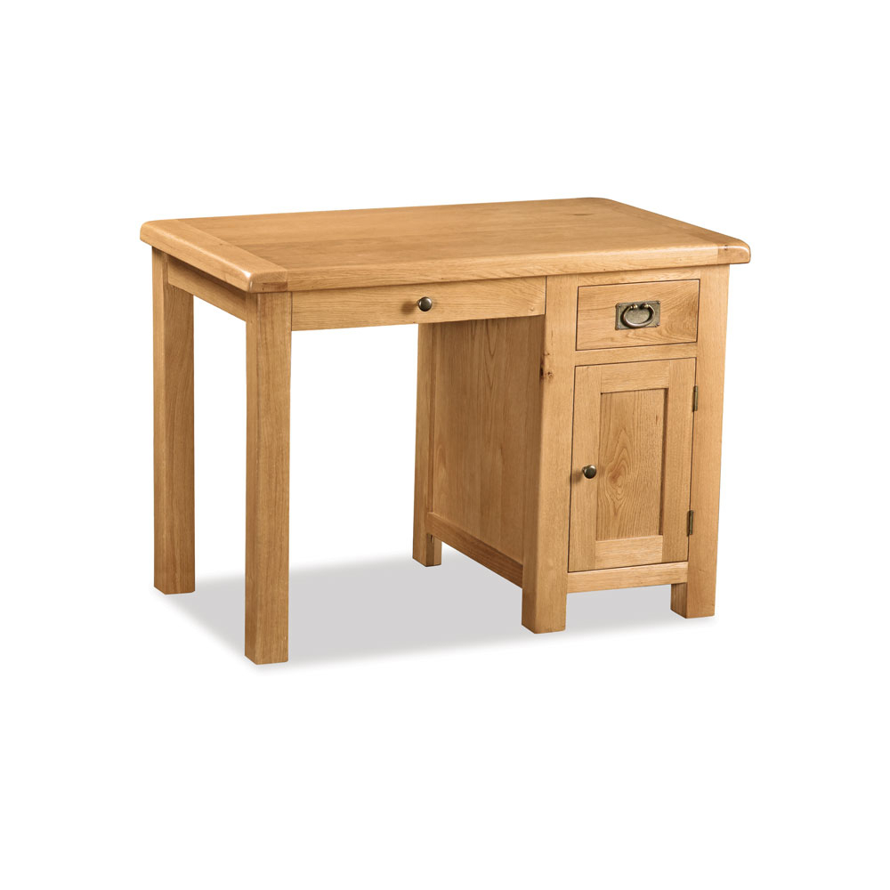 Oxford Oak Single Pedestal Desk