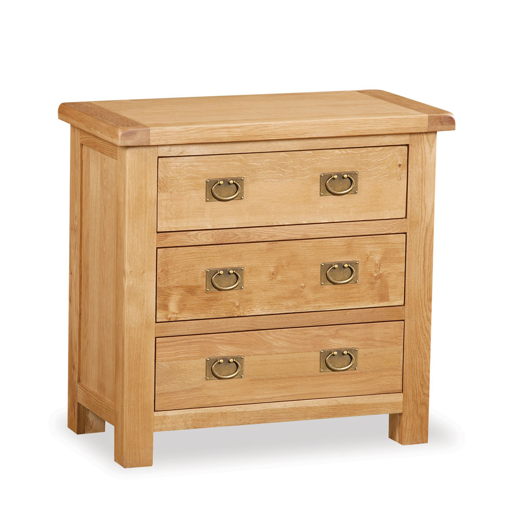 Oxford Oak Chest of 3 Drawers