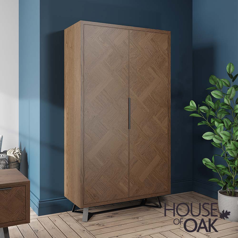 Parquet Oak Wine Cabinet