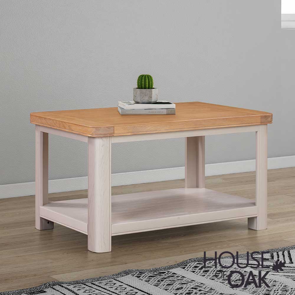 Kensington Putty Grey Painted Oak Coffee Table