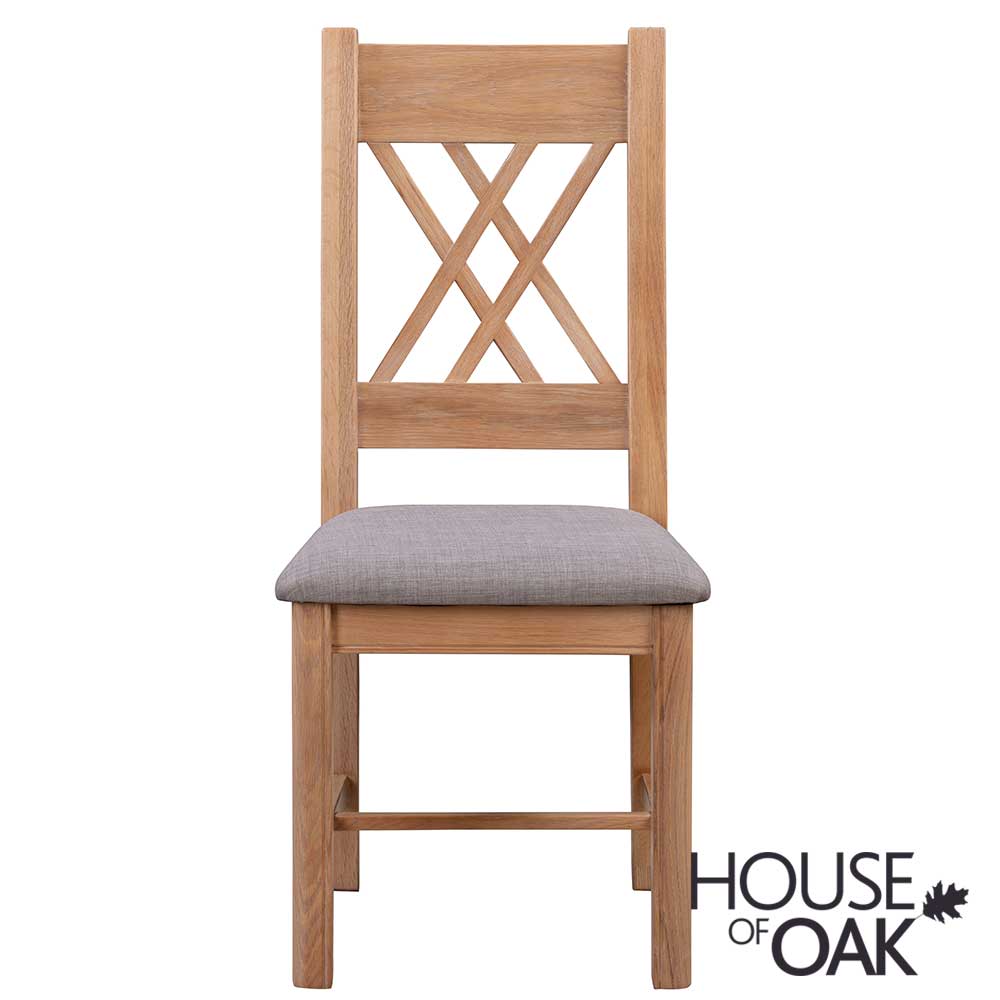 Kensington Putty Grey Painted Oak Dining Chair With Grey Seat Pad