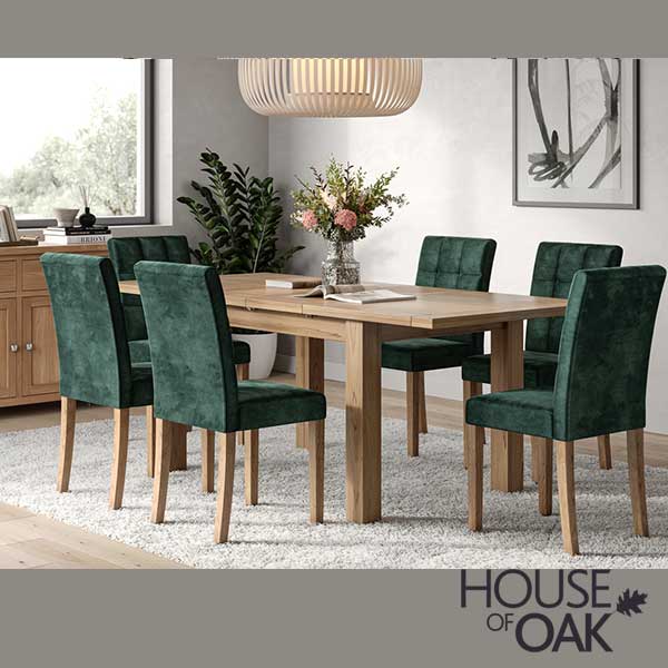 Keswick Oak 120cm Small Extending Dining Table